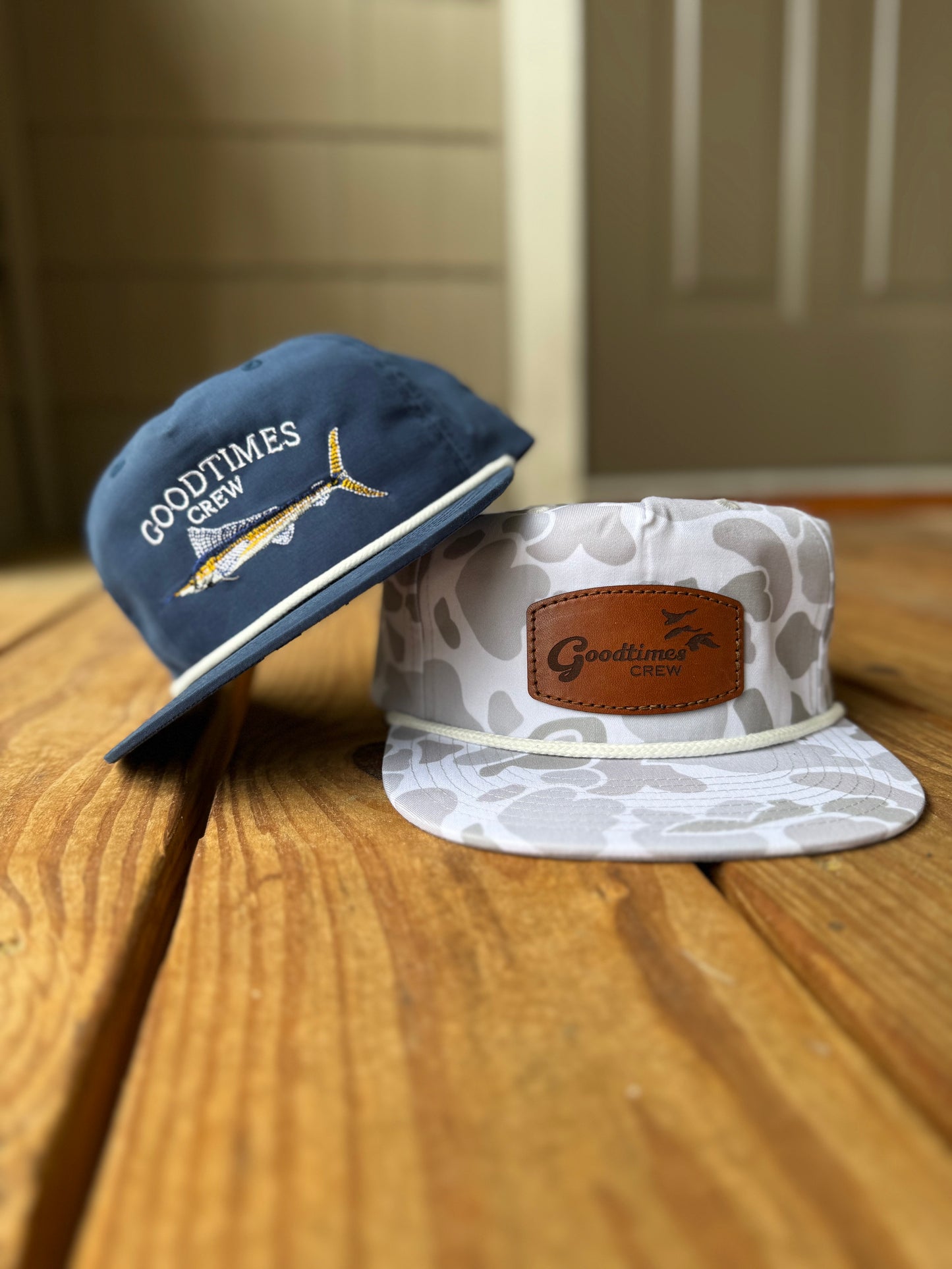 Leather Patch Rope Hat
