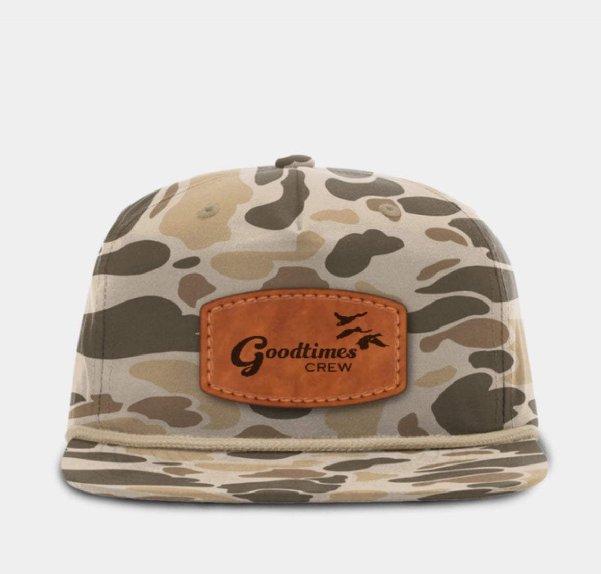 Leather Patch Rope Hat