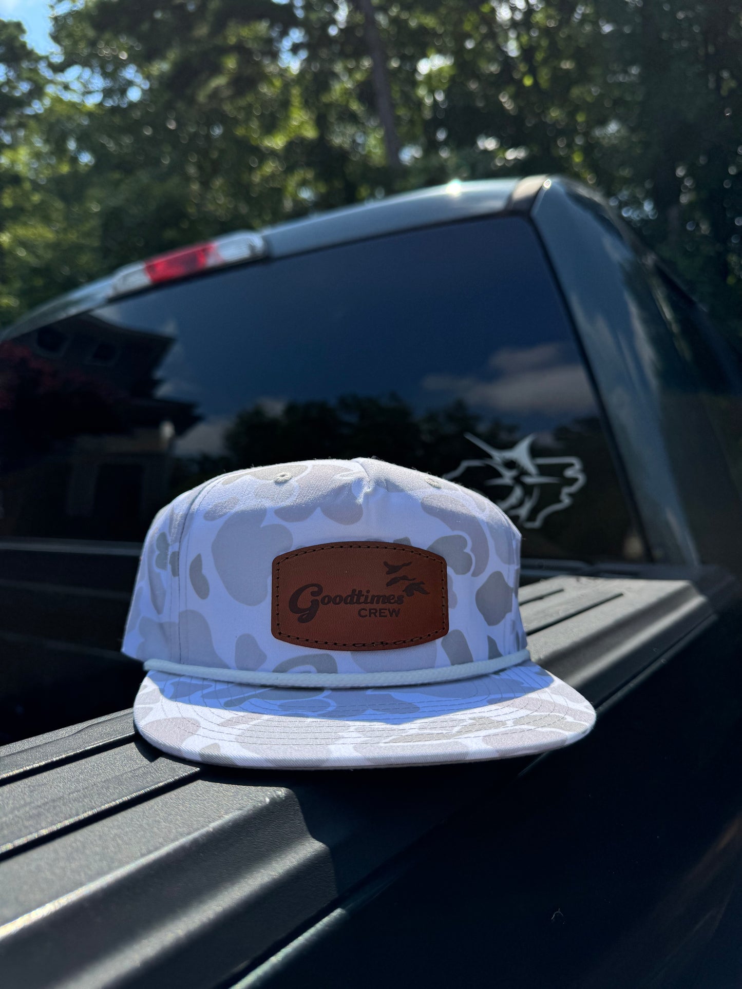 Leather Patch Rope Hat