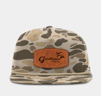 Leather Patch Rope Hat